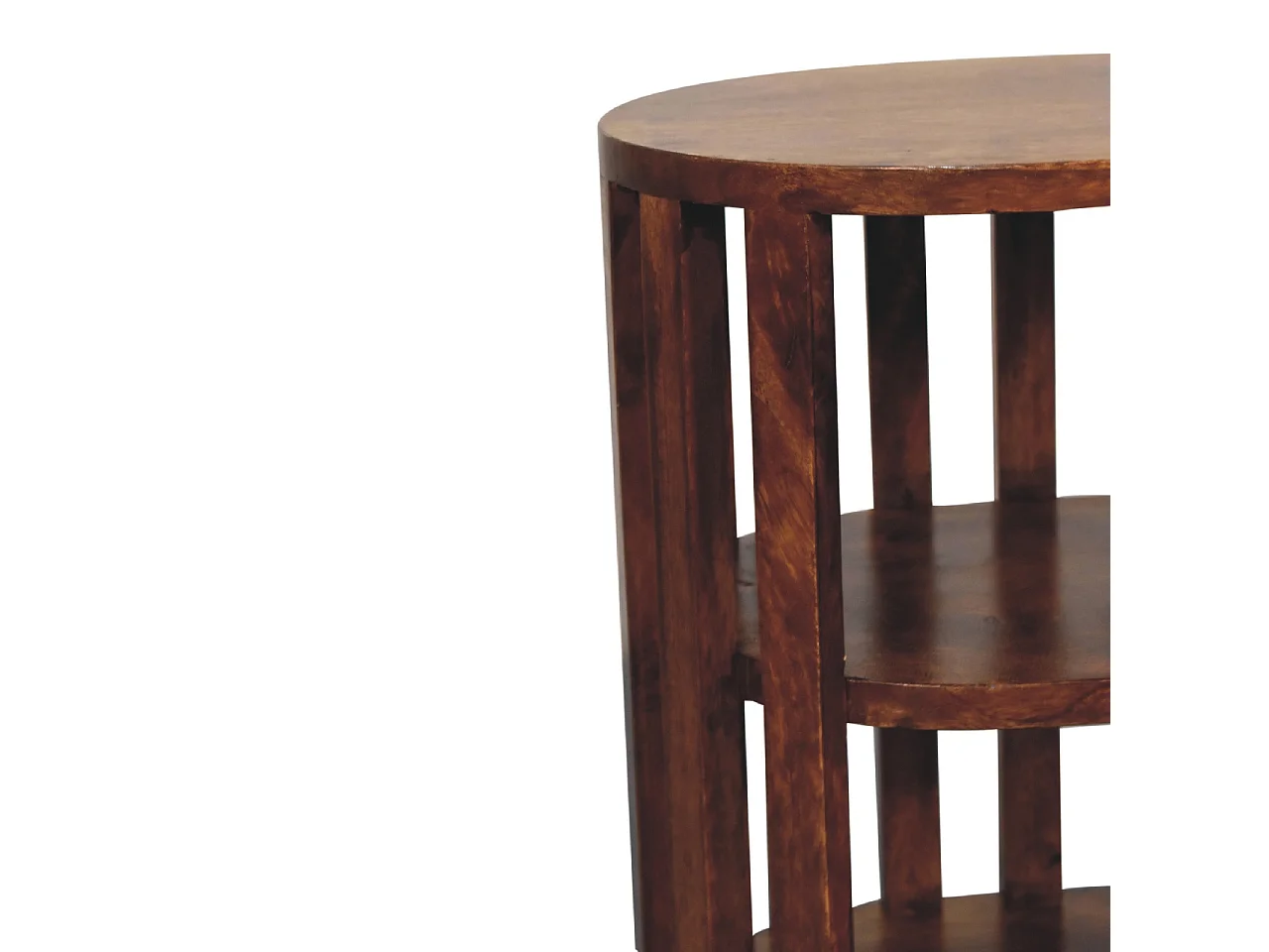 Artisan Furniture Solid Wood Ariella Double Shelf Chestnut Bedside