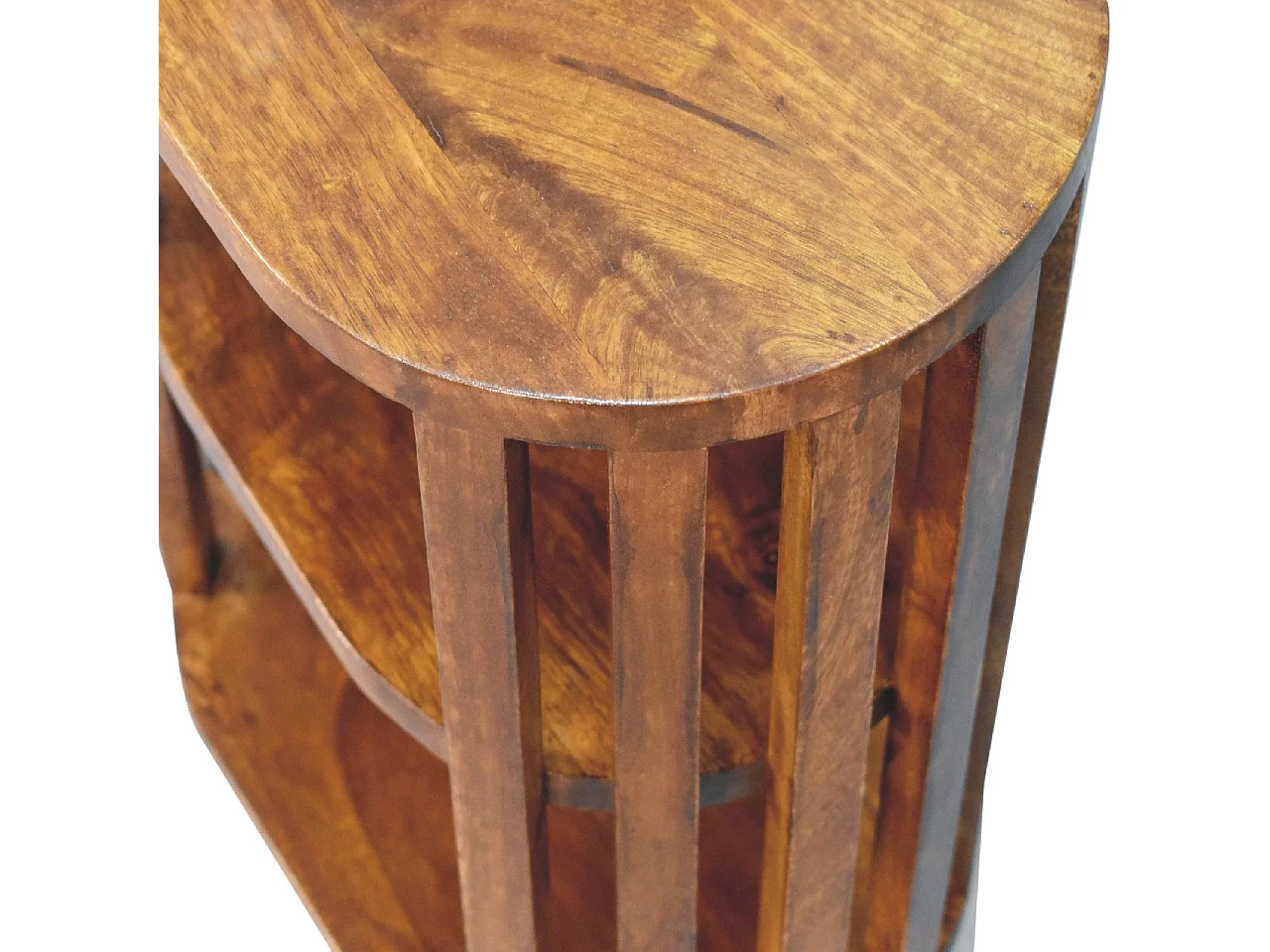 Artisan Furniture Solid Wood Ariella Double Shelf Chestnut Bedside