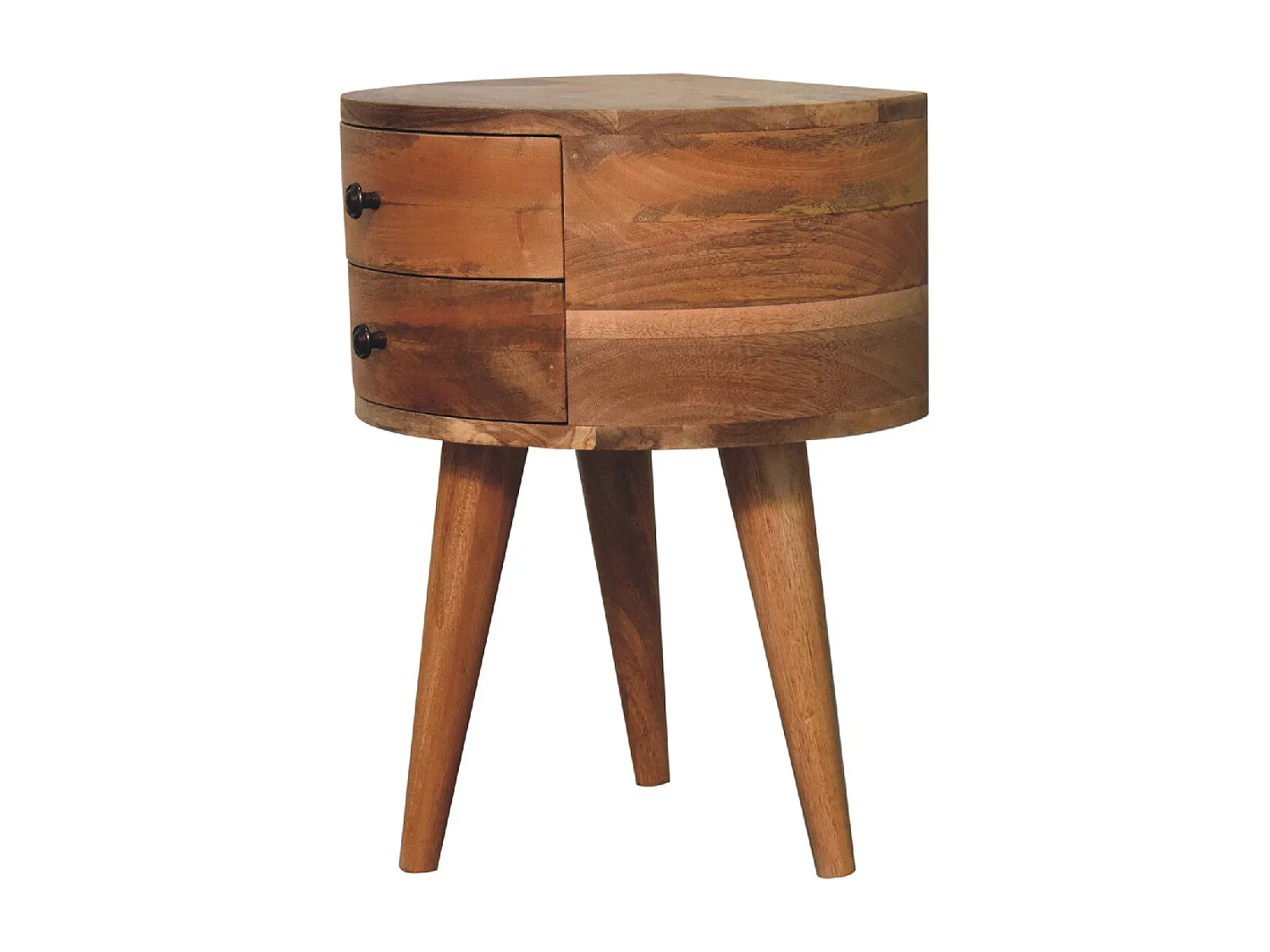 Artisan Furniture Solid Wood Odyssey Oak-ish Tripod Bedside