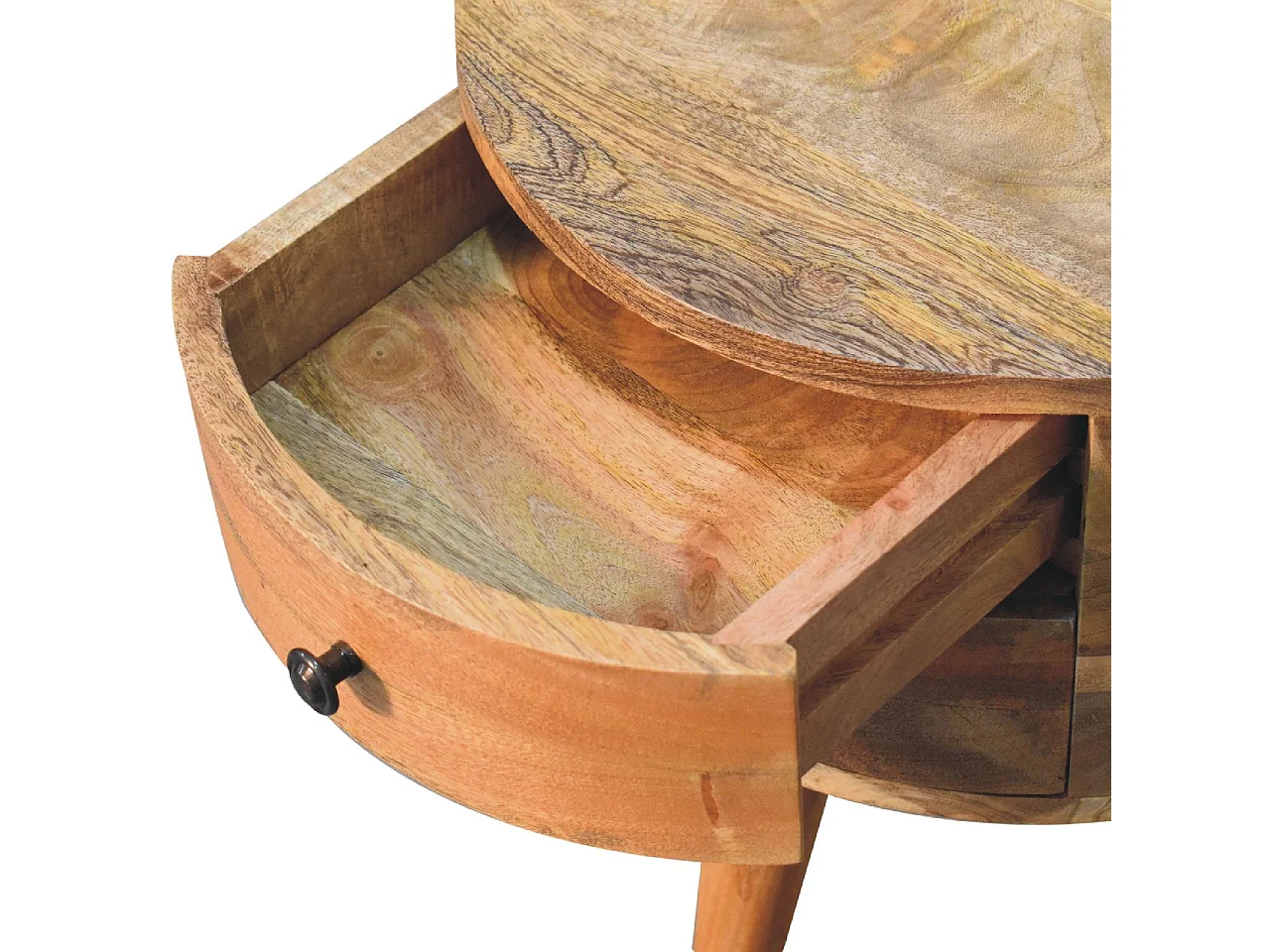Artisan Furniture Solid Wood Odyssey Oak-ish Tripod Bedside