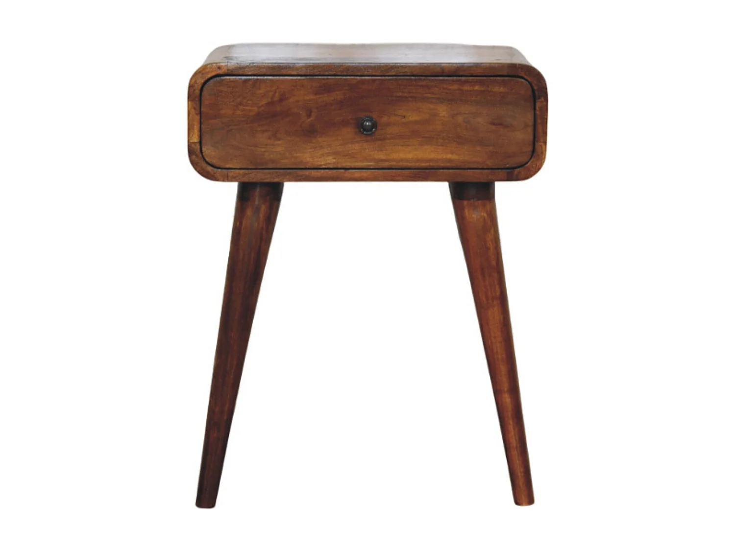 Artisan Furniture Solid Wood Avora Chestnut Nightstand with 1 drawer