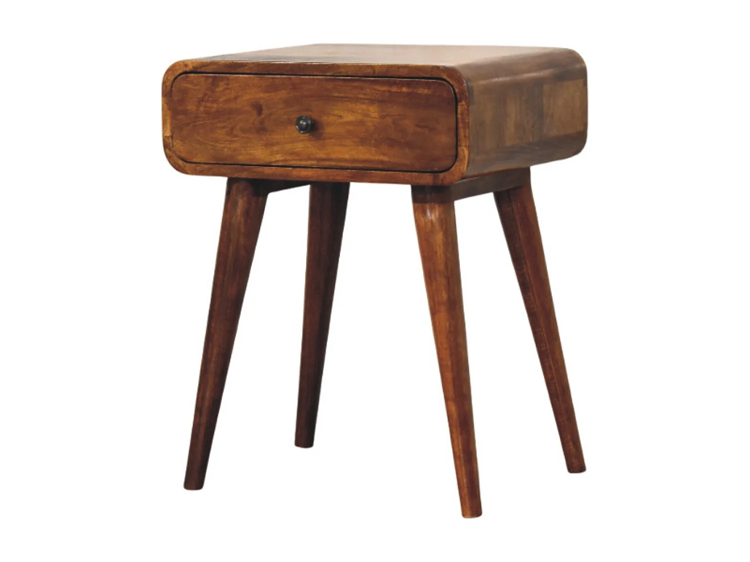 Artisan Furniture Solid Wood Avora Chestnut Nightstand with 1 drawer