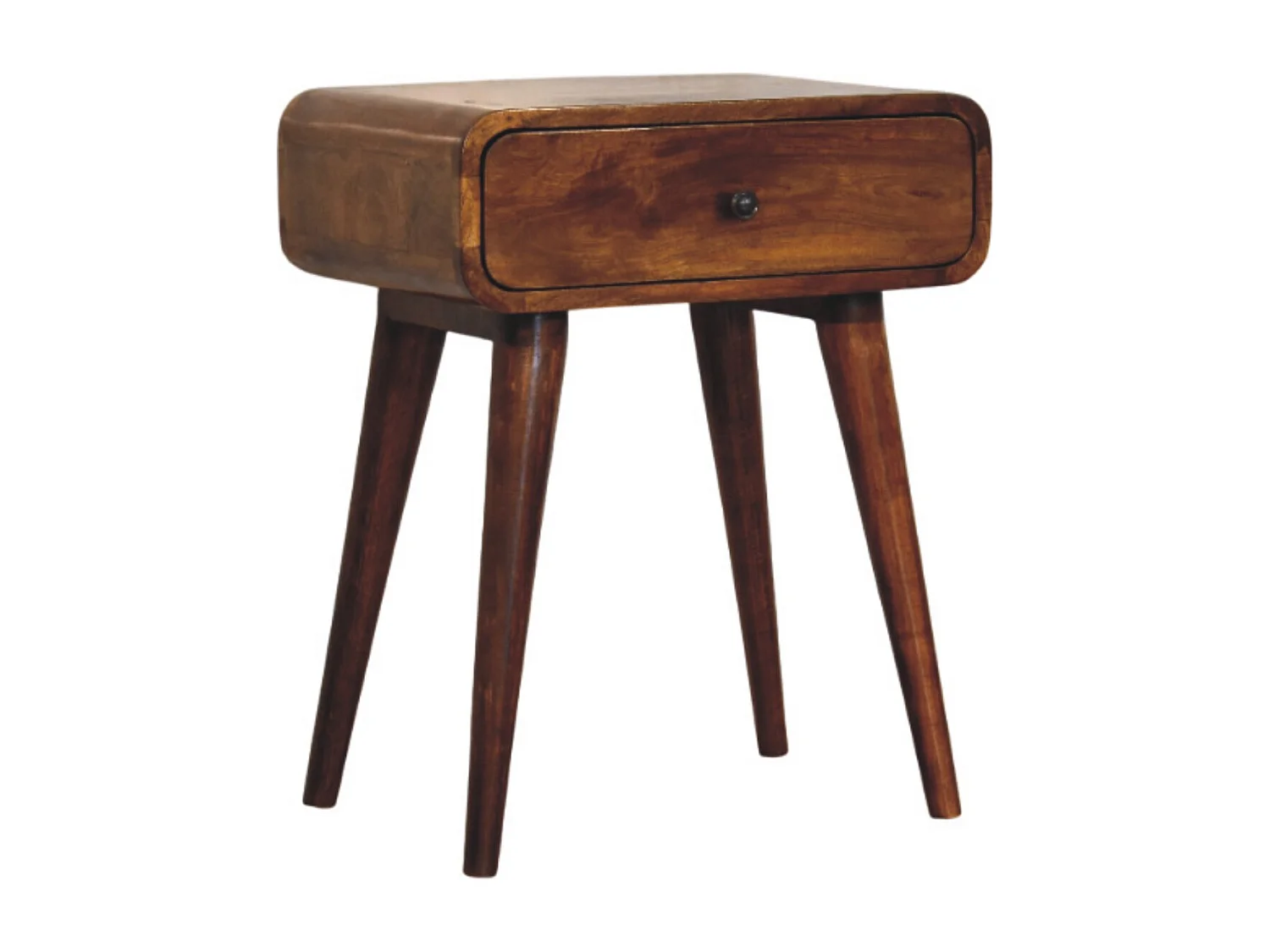 Artisan Furniture Solid Wood Avora Chestnut Nightstand with 1 drawer