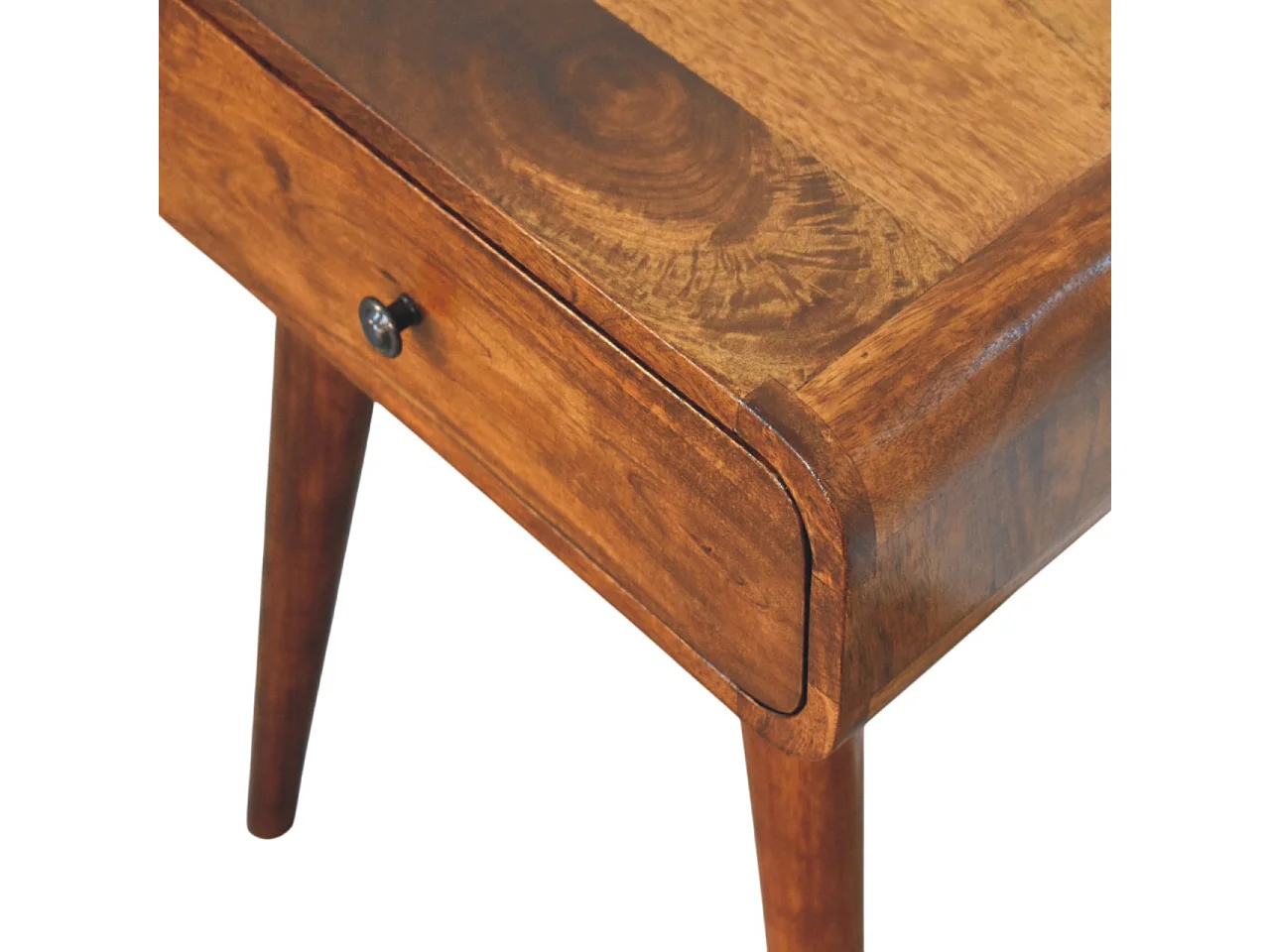Artisan Furniture Solid Wood Avora Chestnut Nightstand with 1 drawer