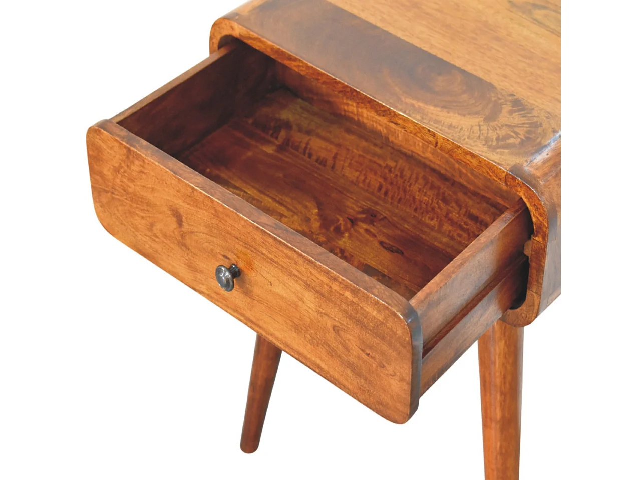 Artisan Furniture Solid Wood Avora Chestnut Nightstand with 1 drawer