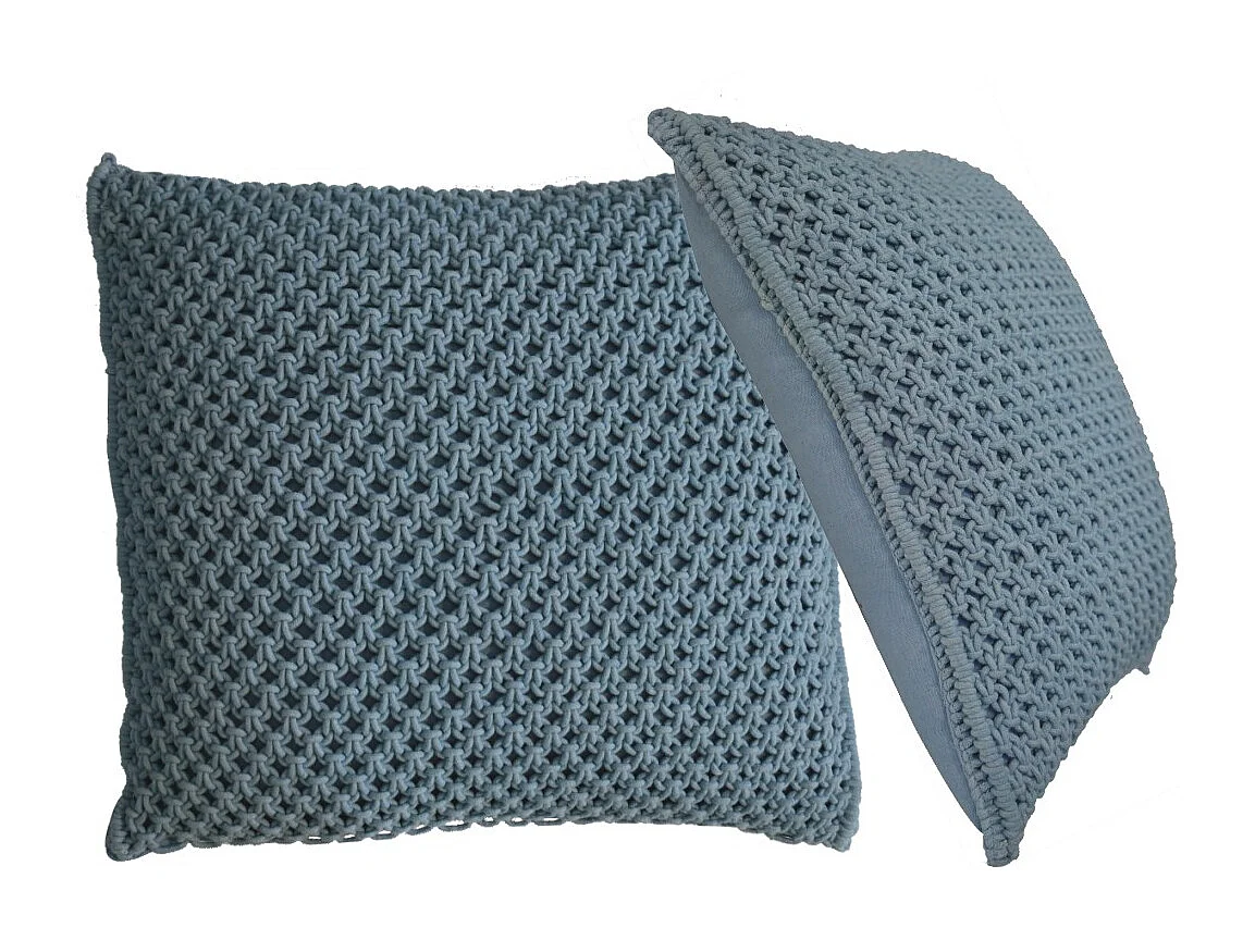 Artisan Furniture Solid Wood Myra Cushion Set of 2 - Blue