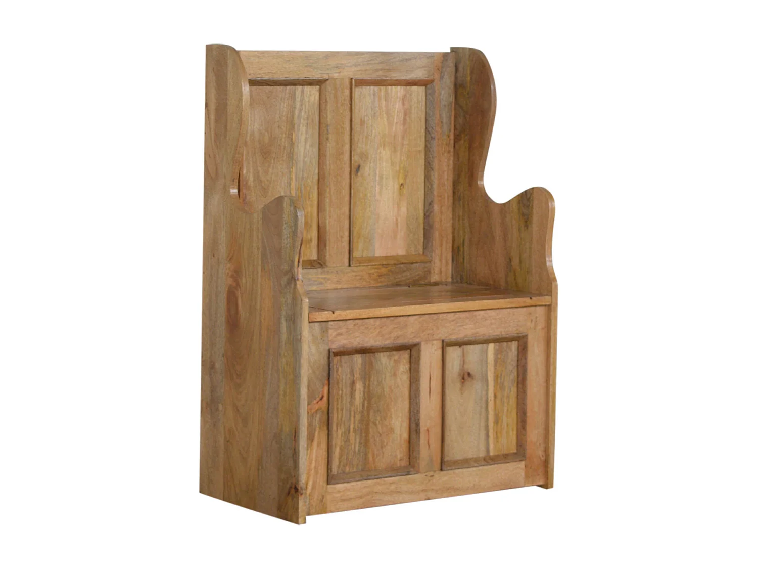 Artisan Furniture Solid Wood Small Monks Storage Bench