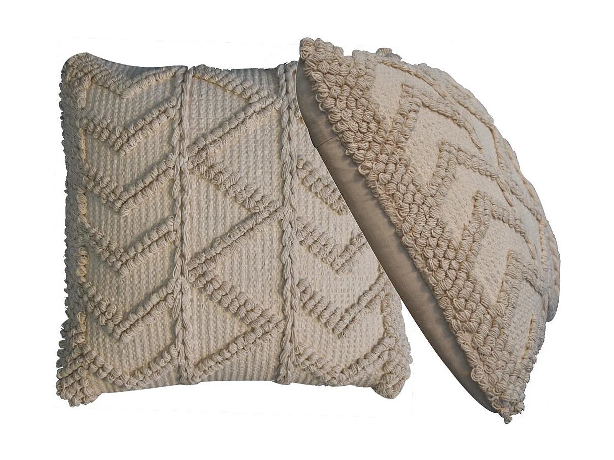 Artisan Furniture Solid Wood Alda Cushion Set of 2 - Cream
