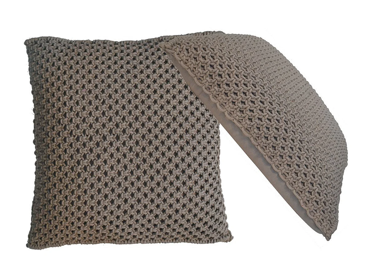 Artisan Furniture Solid Wood Myra Cushion Set of 2 - Grey