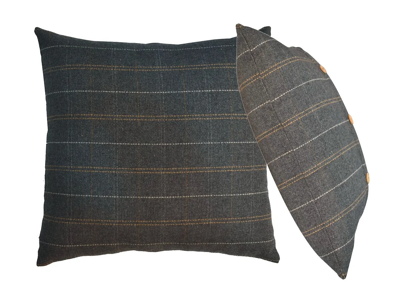 Artisan Furniture Solid Wood 2 Quinn Pewter Cushions
