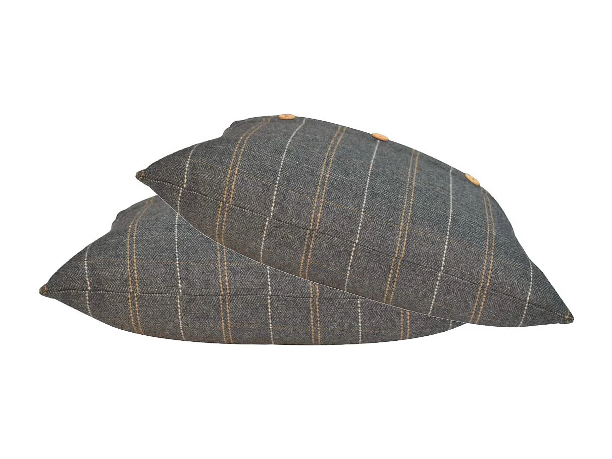 Artisan Furniture Solid Wood 2 Quinn Pewter Cushions