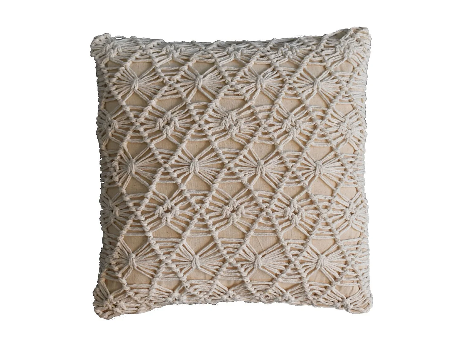 Artisan Furniture Solid Wood 2x Maura Natural White Cushions