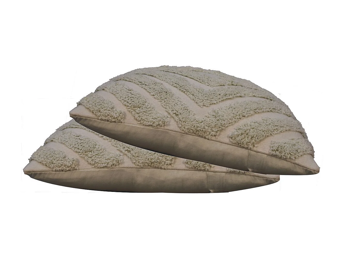 Artisan Furniture Solid Wood Sage Green Diamond Cushion Set of 2
