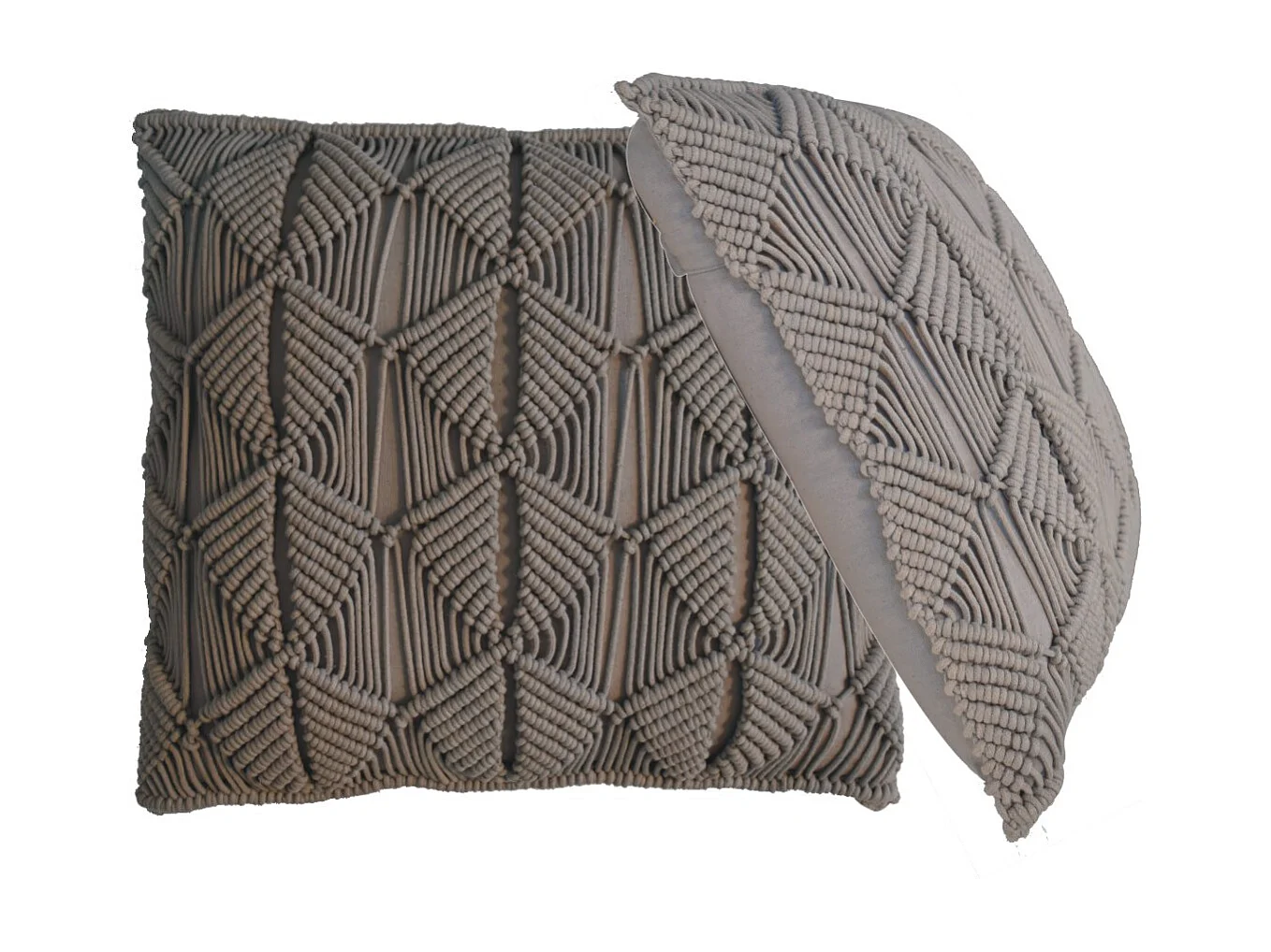 Artisan Furniture Solid Wood Esmi Cushion Set of 2 - Grey