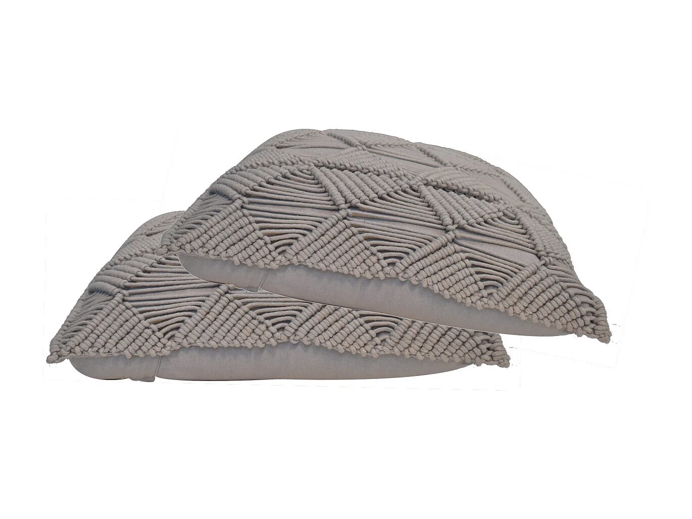 Artisan Furniture Solid Wood Esmi Cushion Set of 2 - Grey