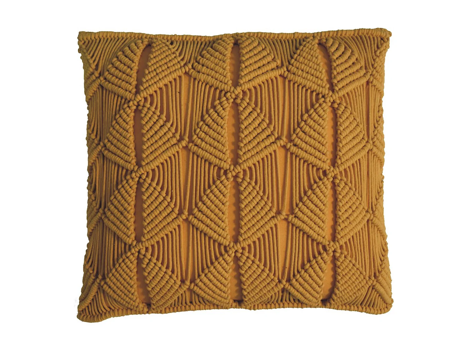 Artisan Furniture Solid Wood Esmi Cushion Set of 2 - Mustard