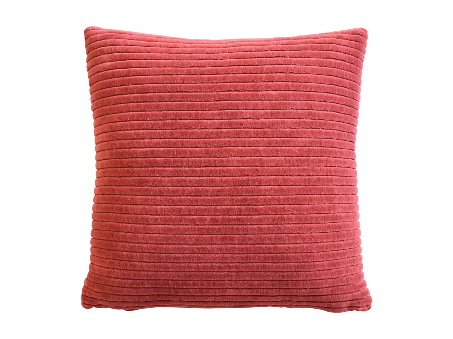 Artisan Furniture Solid Wood Ribbed Red Cushion Set of 2