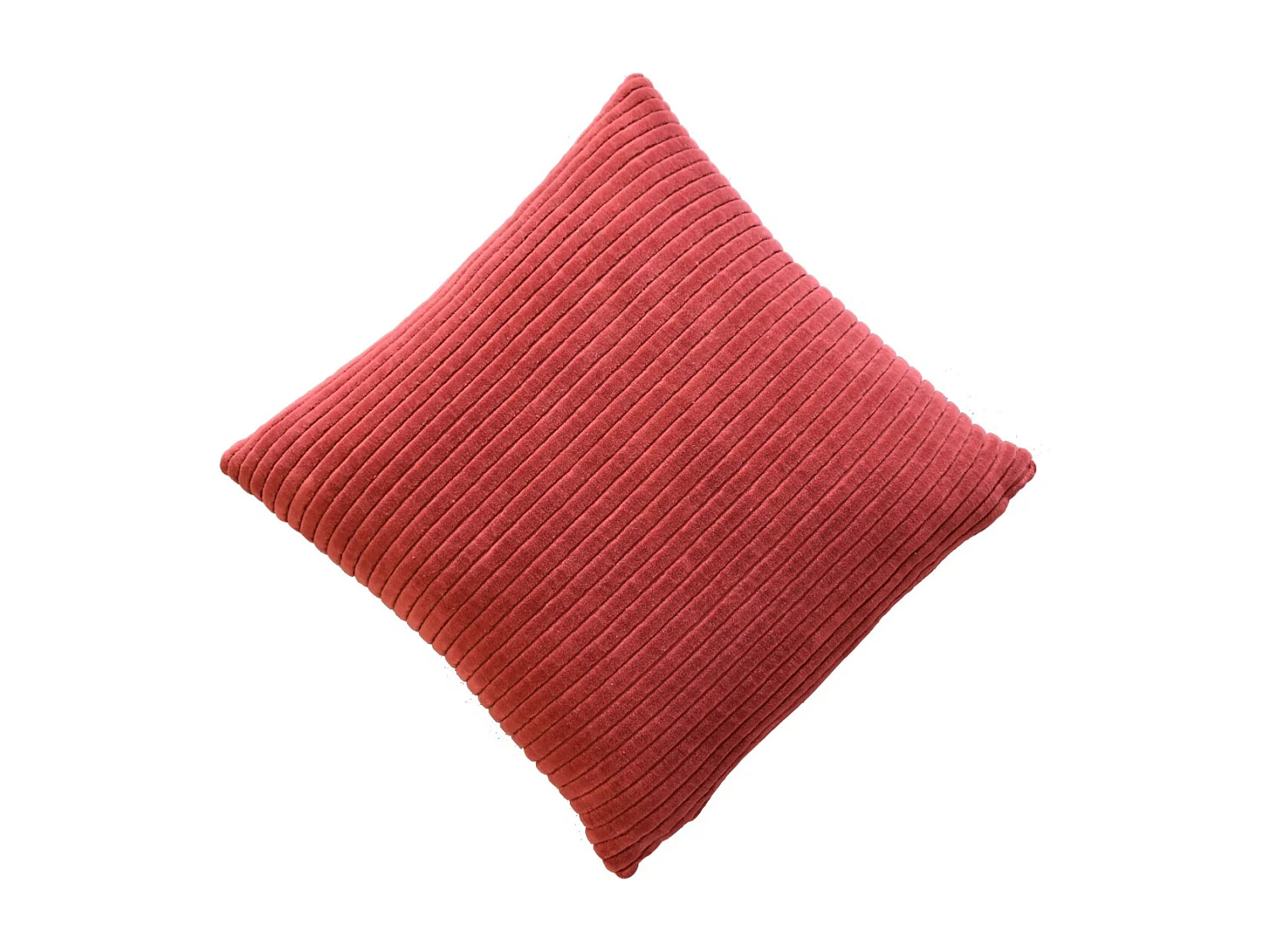 Artisan Furniture Solid Wood Ribbed Red Cushion Set of 2