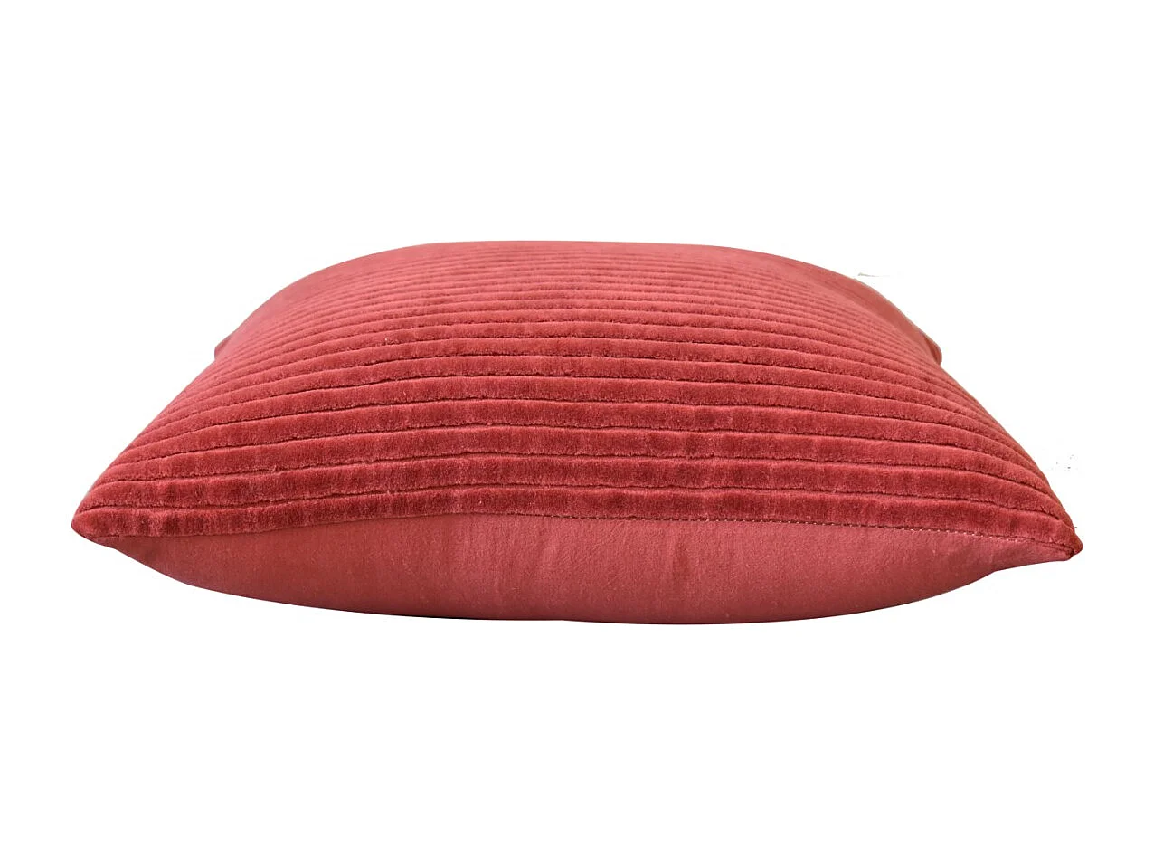 Artisan Furniture Solid Wood Ribbed Red Cushion Set of 2