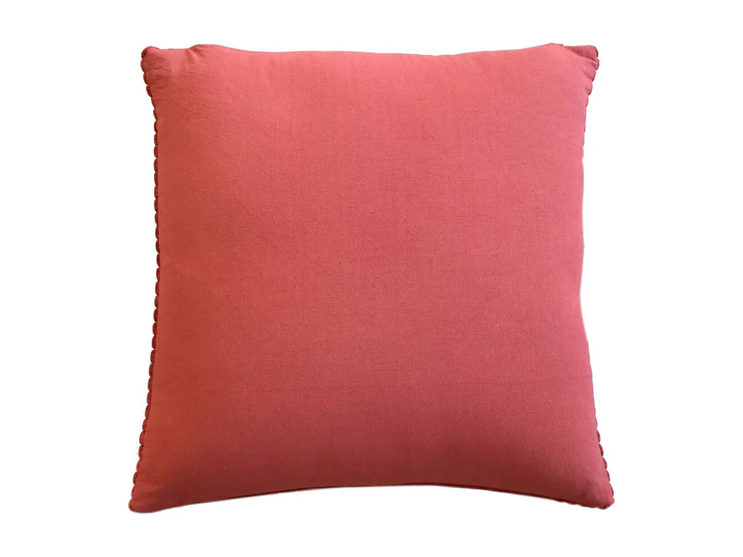 Artisan Furniture Solid Wood Ribbed Red Cushion Set of 2