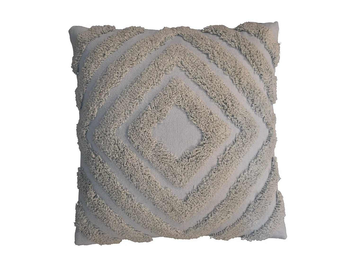 Artisan Furniture Solid Wood Grey Diamond Cushion Set of 2