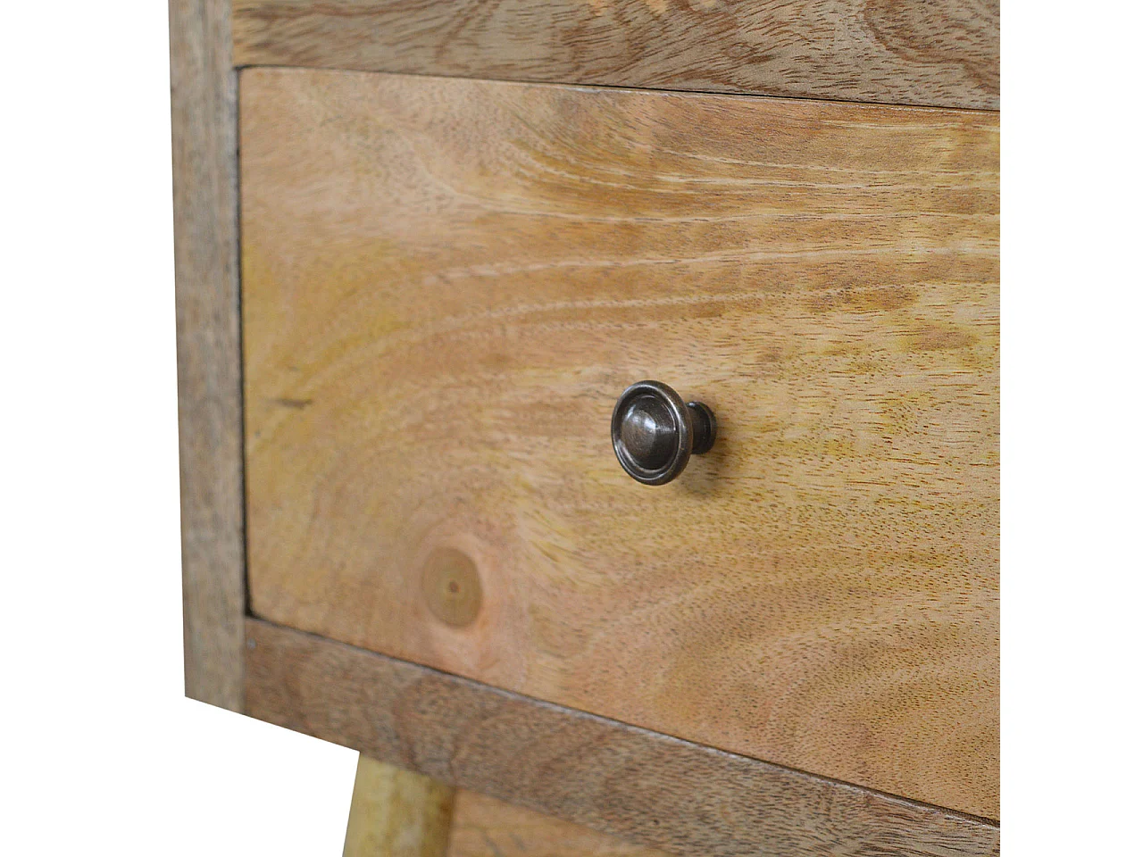 Artisan Furniture Solid Wood Nordic Style Bedside with 2 Drawers