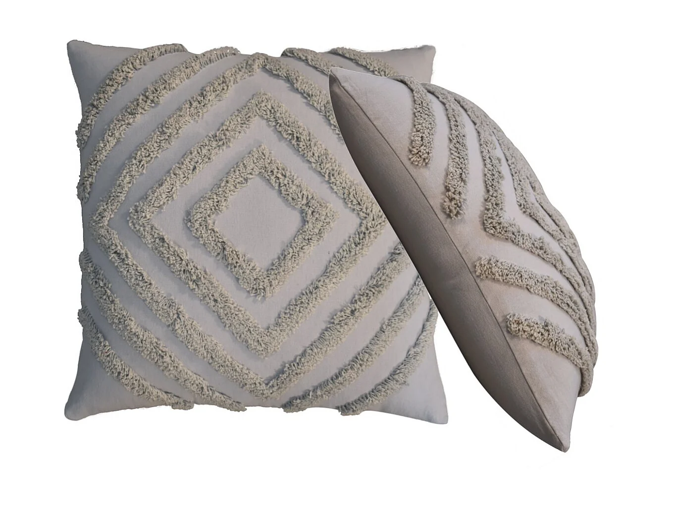 Artisan Furniture Solid Wood Tacy Grey Cushion Set of 2