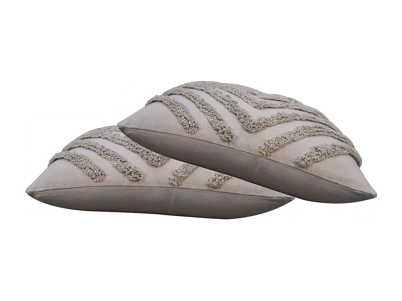 Artisan Furniture Solid Wood Tacy Grey Cushion Set of 2
