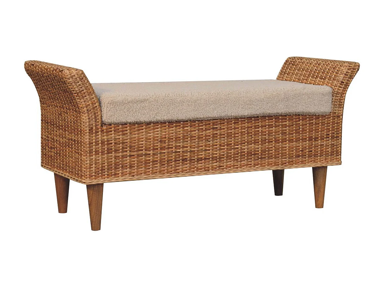 Artisan Furniture Solid Wood Riviera Woven Bench