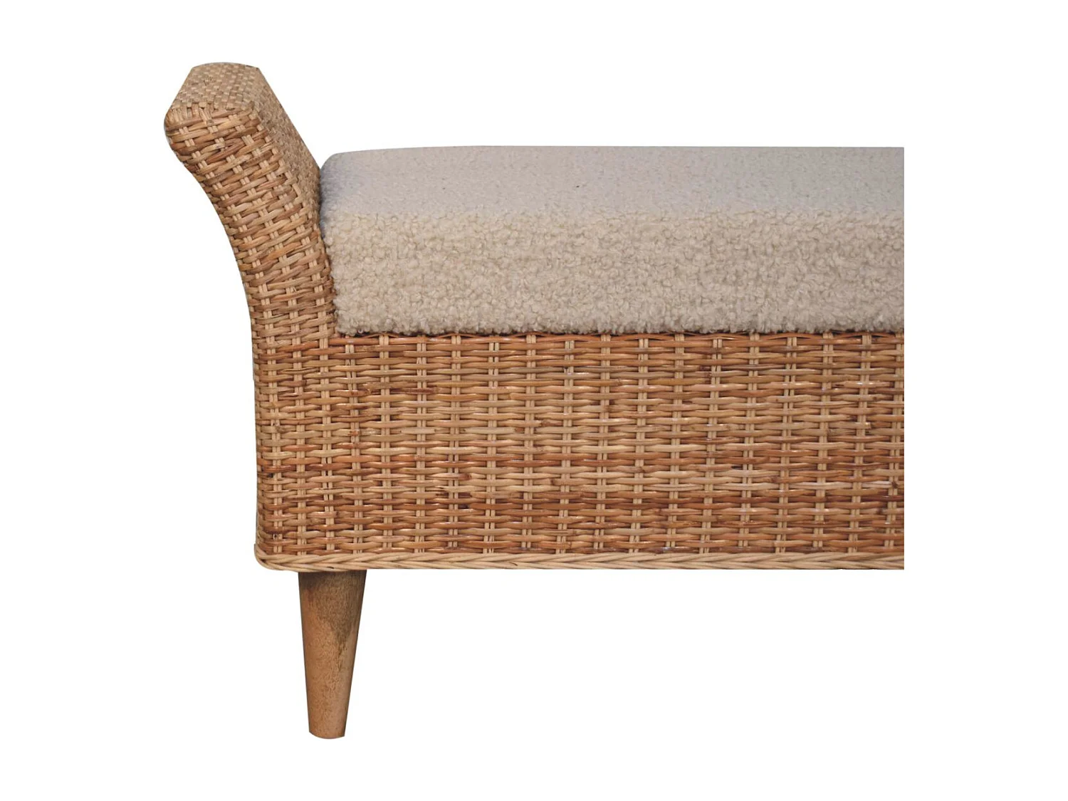 Artisan Furniture Solid Wood Riviera Woven Bench