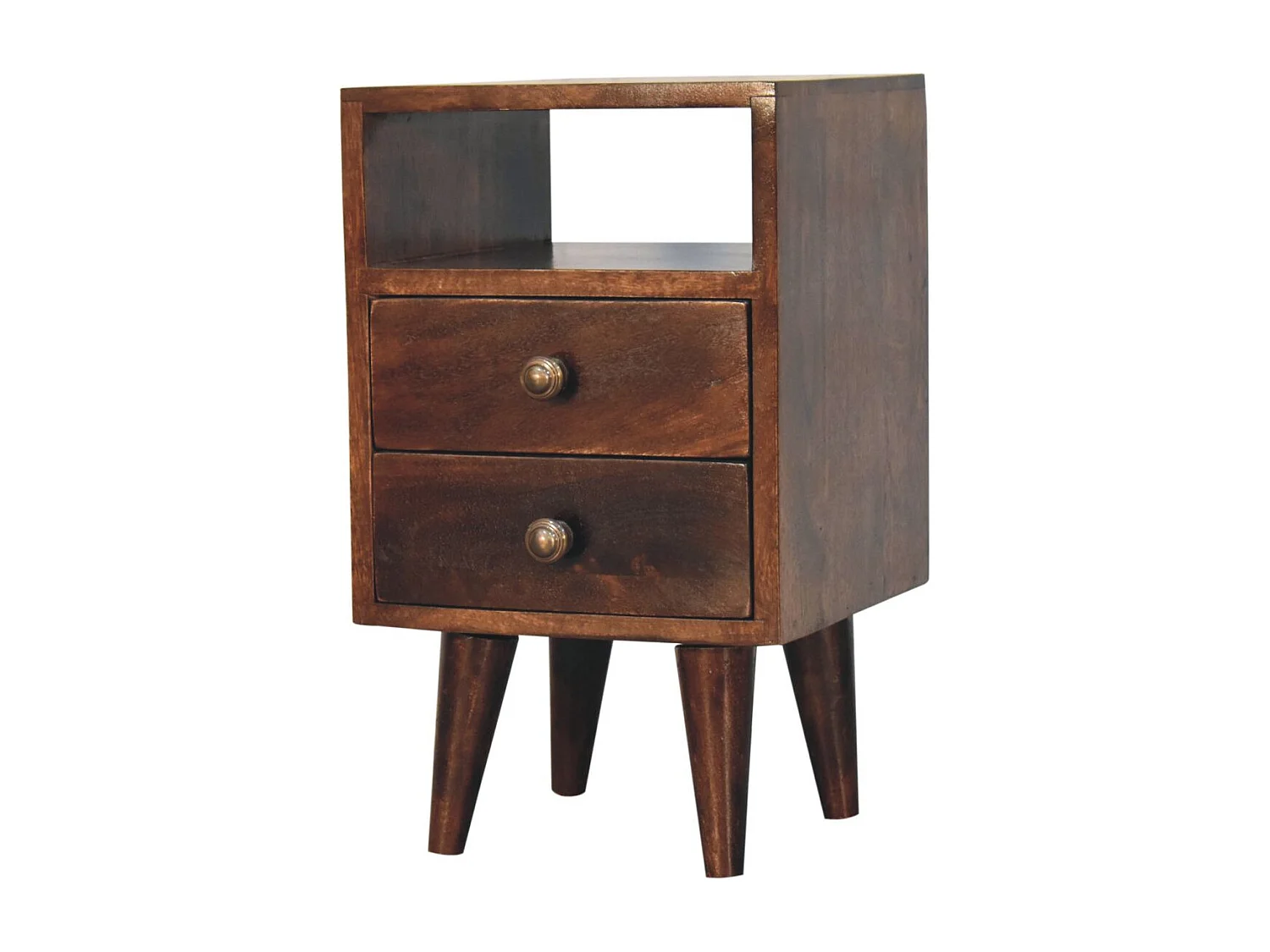 Artisan Furniture Solid Wood Mini Classic California Walnut Bedside