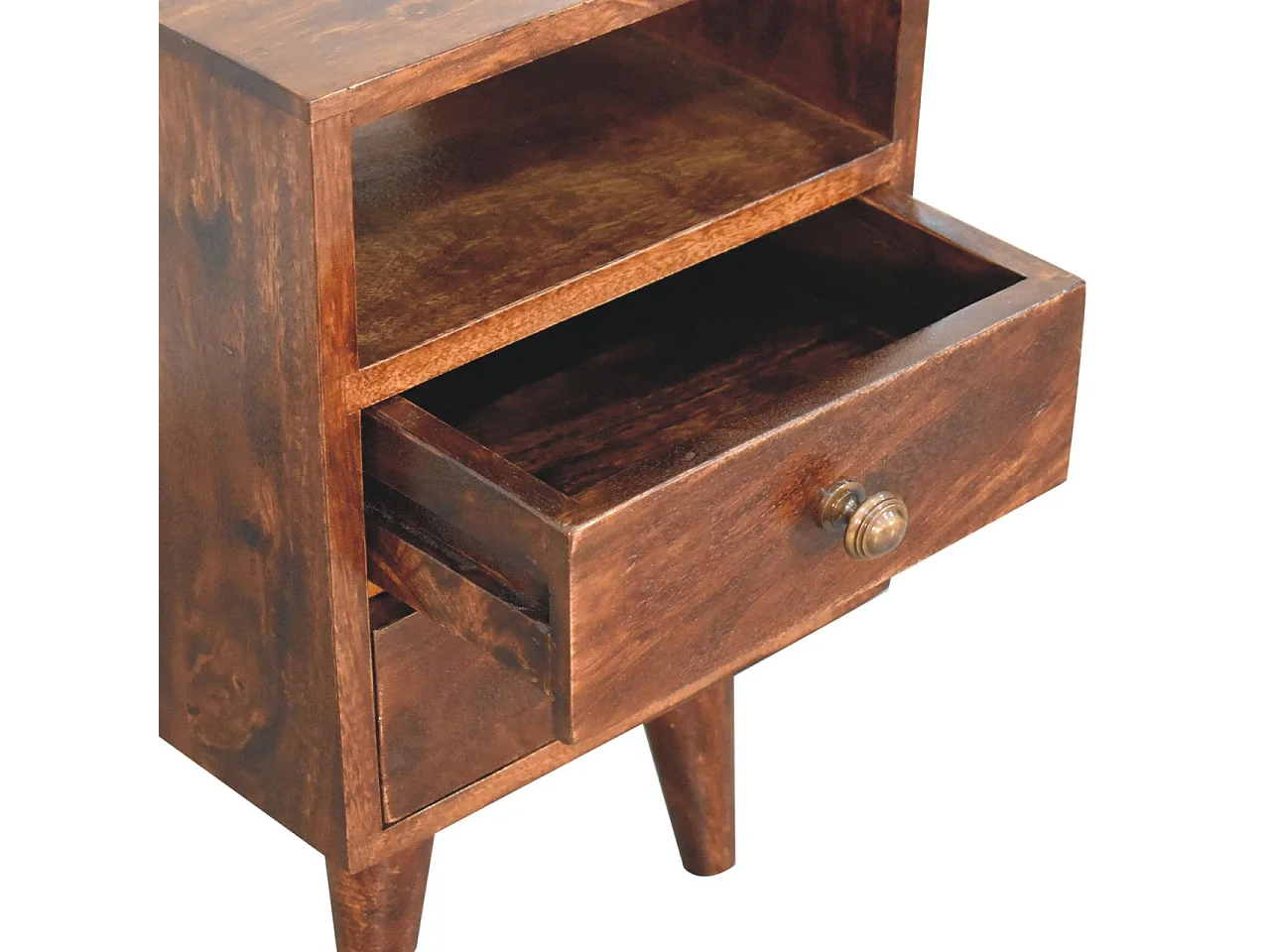 Artisan Furniture Solid Wood Mini Classic California Walnut Bedside