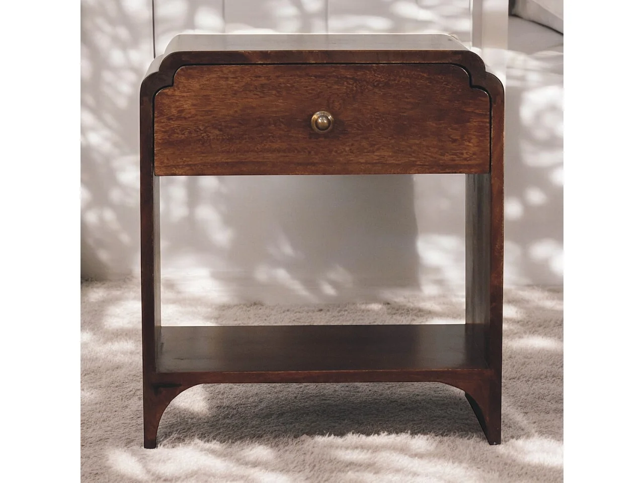Artisan Furniture Solid Wood California Walnut Newton Bedside