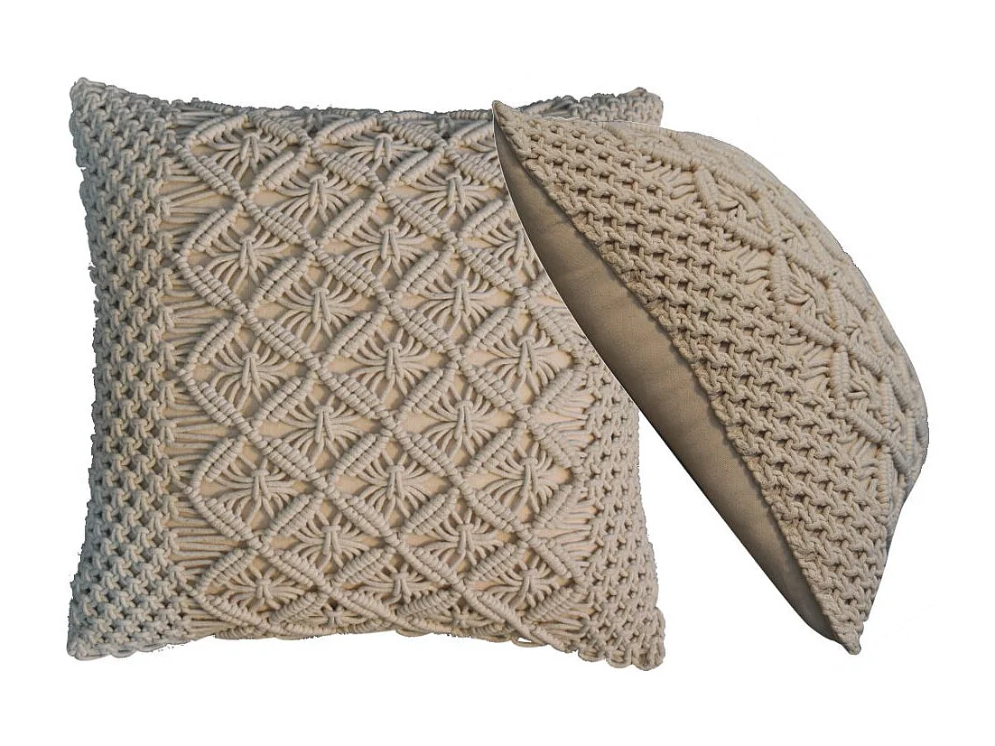 Artisan Furniture Solid Wood Lira Cushion Set of 2 - Cream