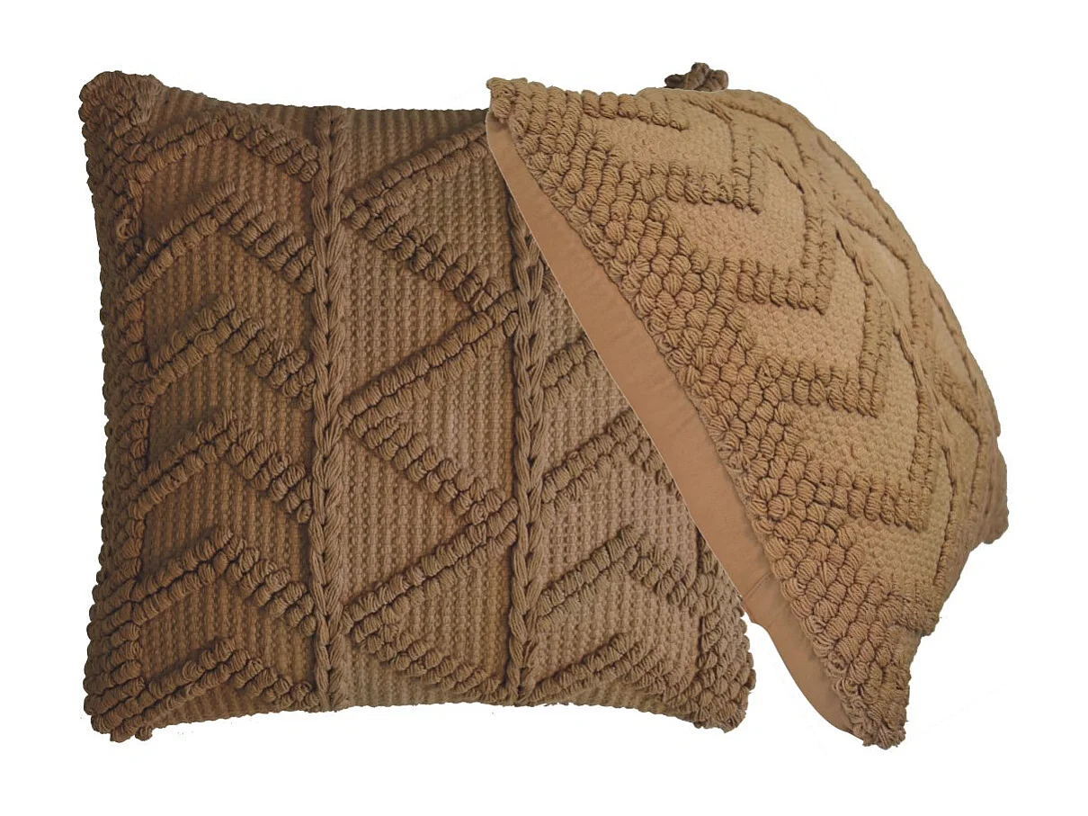 Artisan Furniture Solid Wood Alda Cushion Set of 2 - Coffee