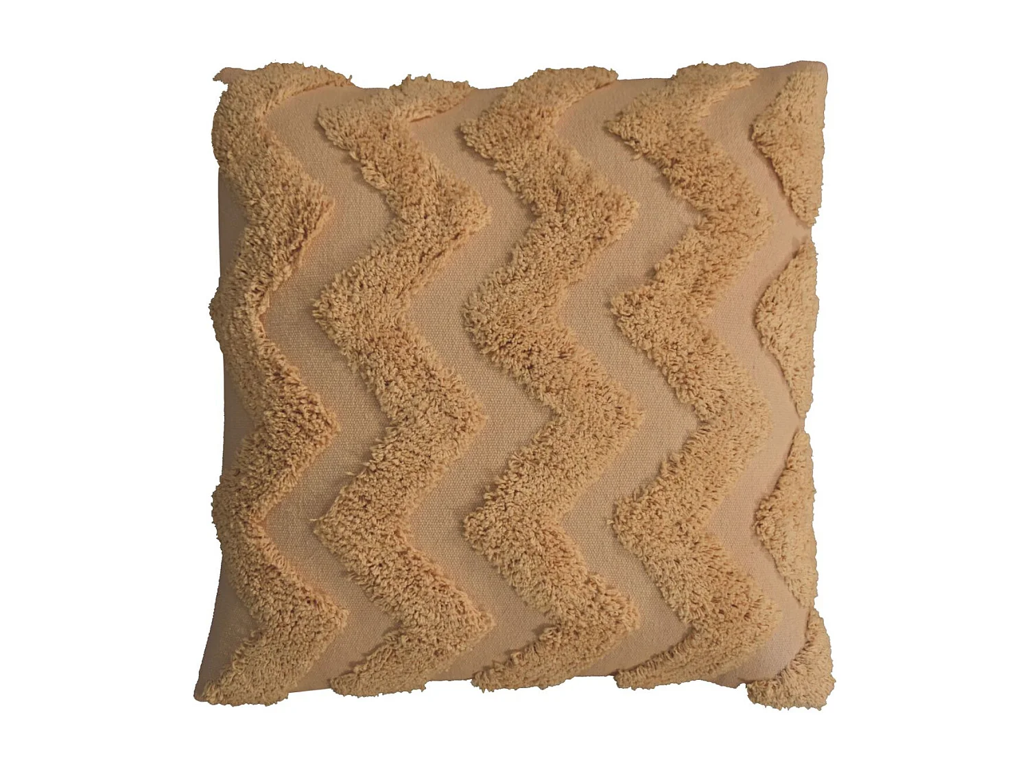 Artisan Furniture Solid Wood Mustard Zig-zag Cushion Set of 2
