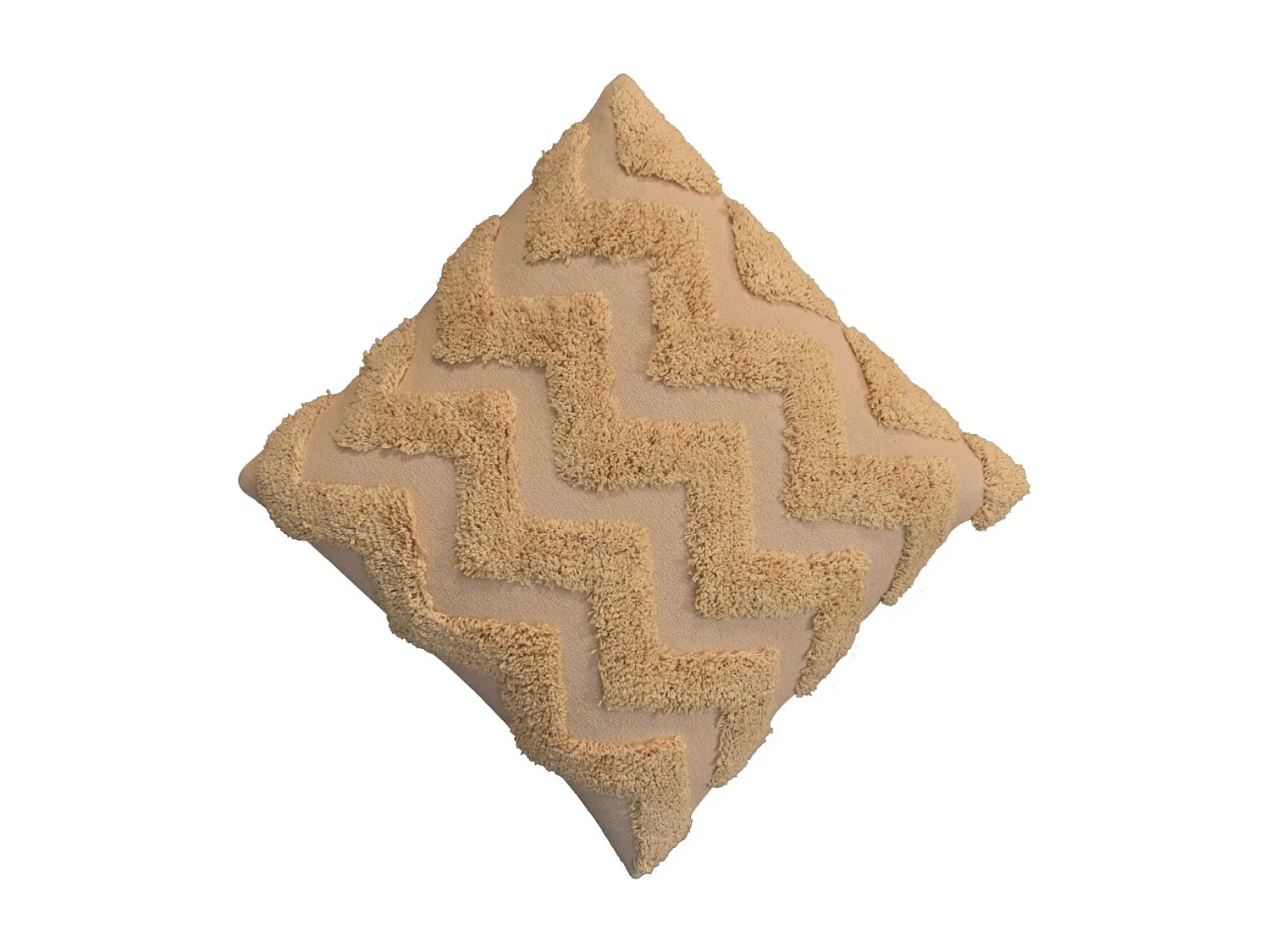 Artisan Furniture Solid Wood Mustard Zig-zag Cushion Set of 2