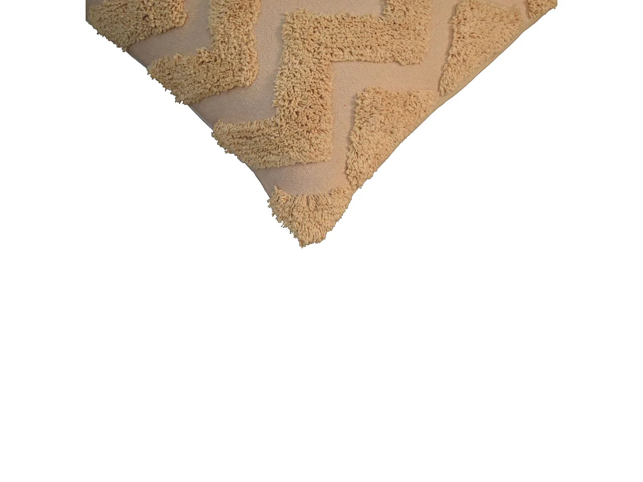 Artisan Furniture Solid Wood Mustard Zig-zag Cushion Set of 2