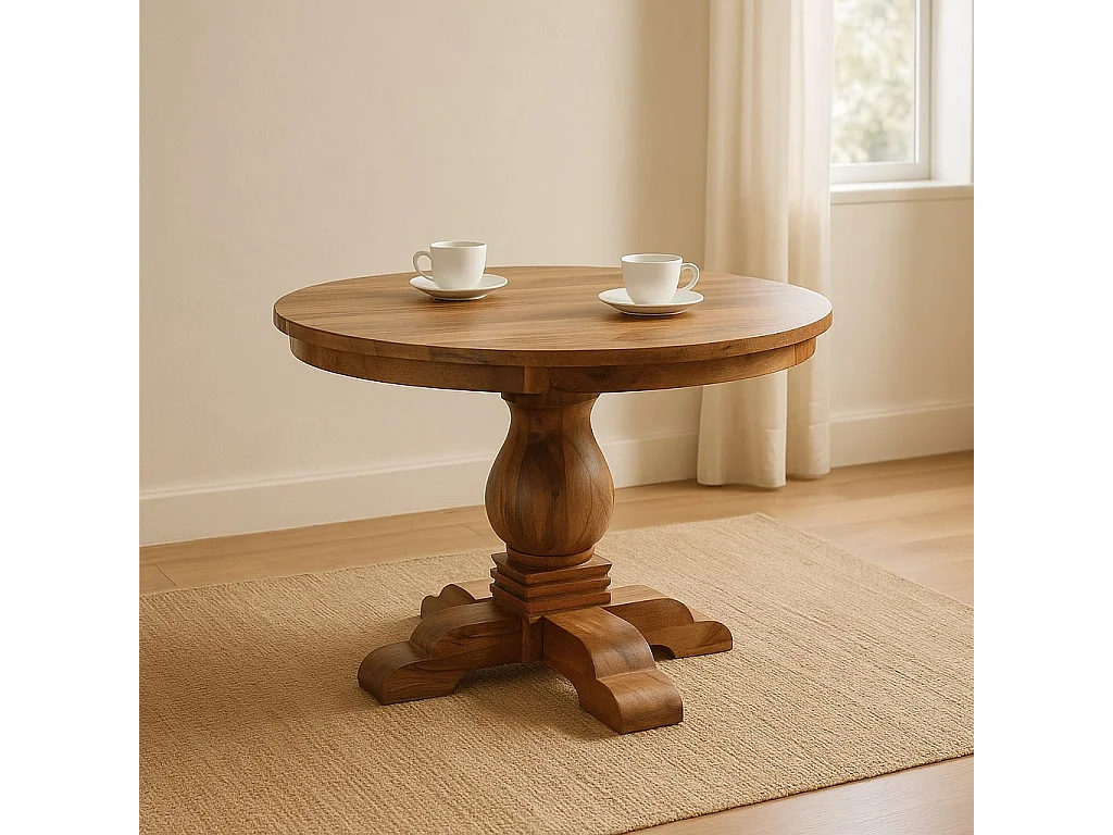Artisan Furniture Solid Wood Valentina Round Dining Table