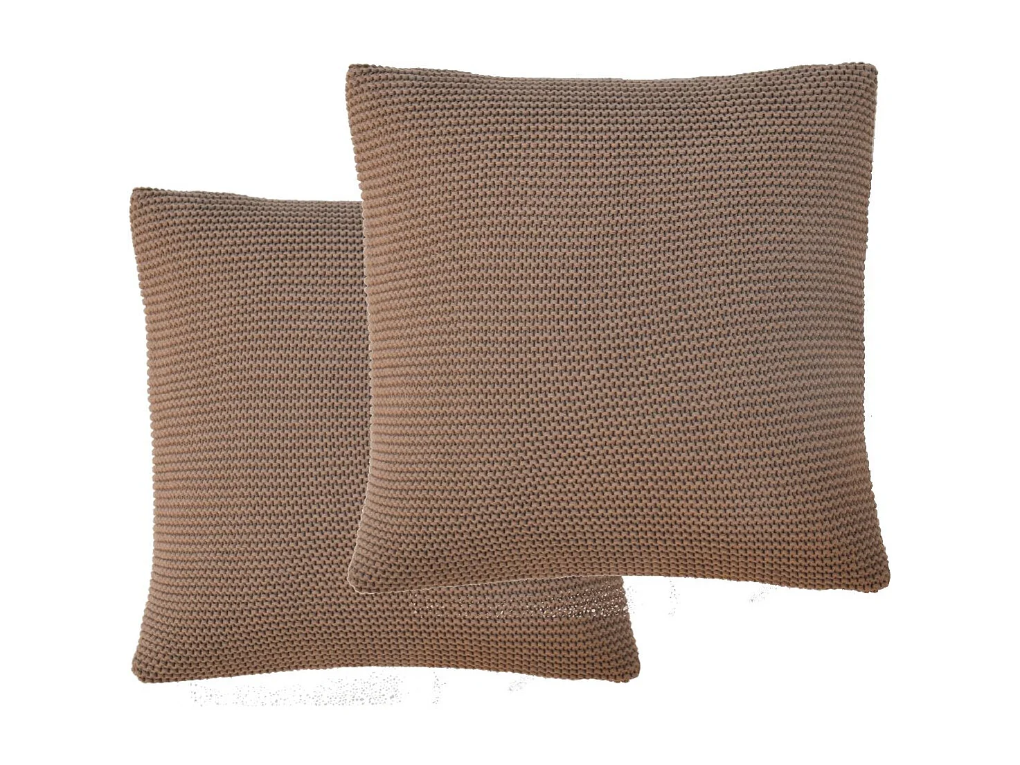 Artisan Furniture Solid Wood Brown Cotton Cushion Set of 2