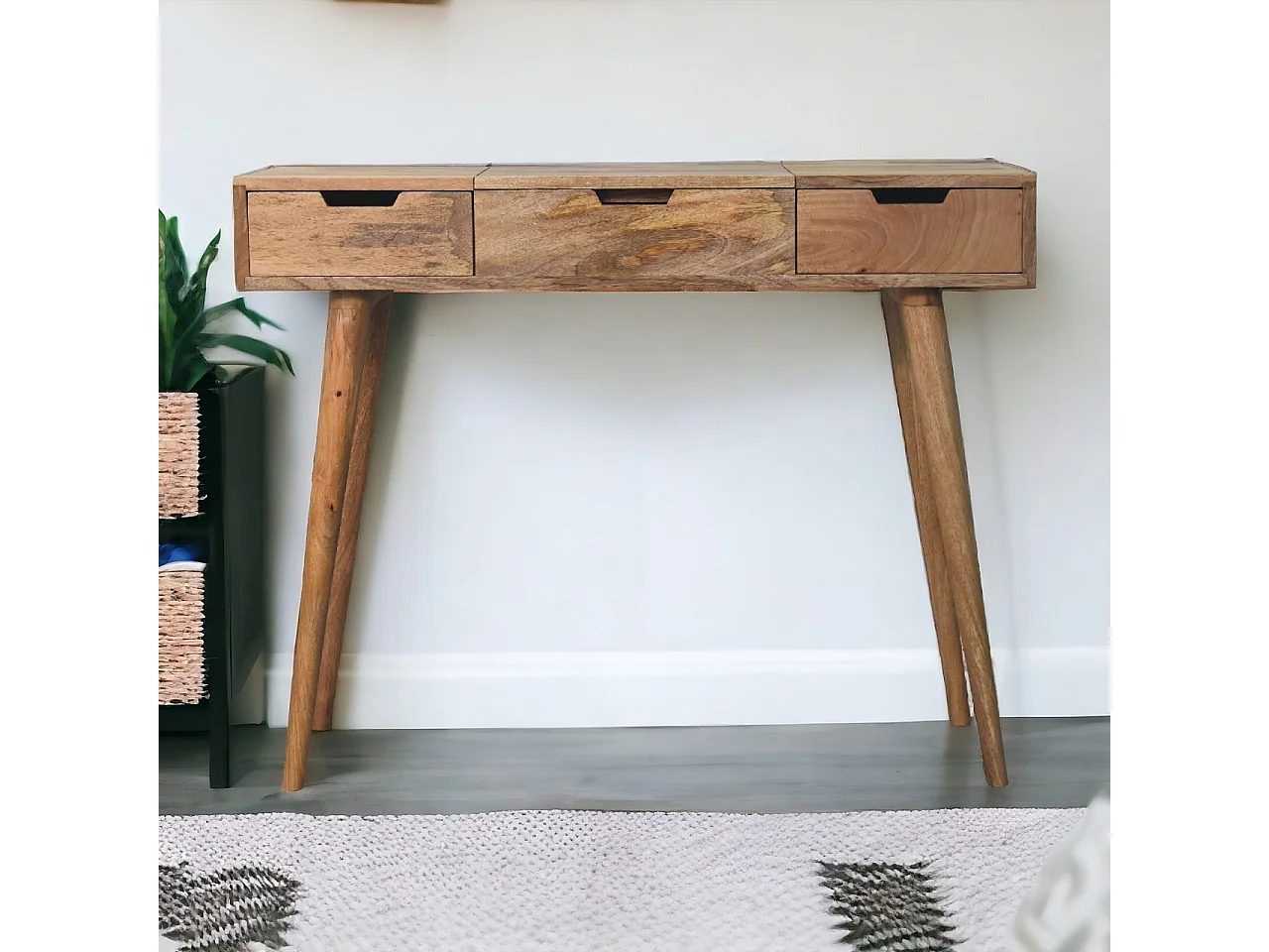 Artisan Furniture Solid Wood Oak-ish Dressing Table