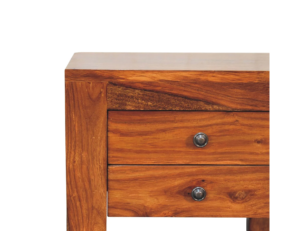 Artisan Furniture Solid Wood U-Square Honey Bedside
