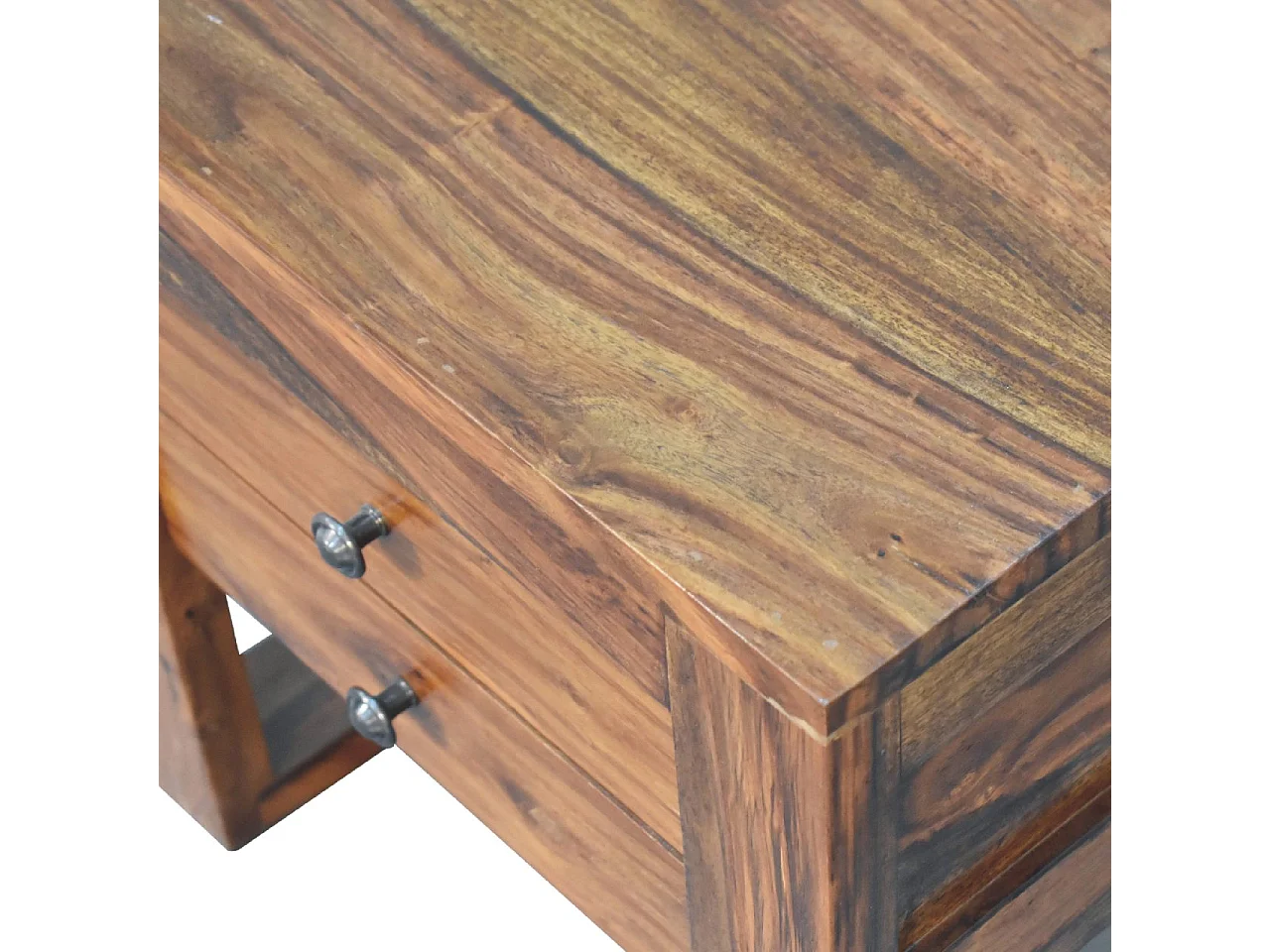 Artisan Furniture Solid Wood U-Square Honey Bedside