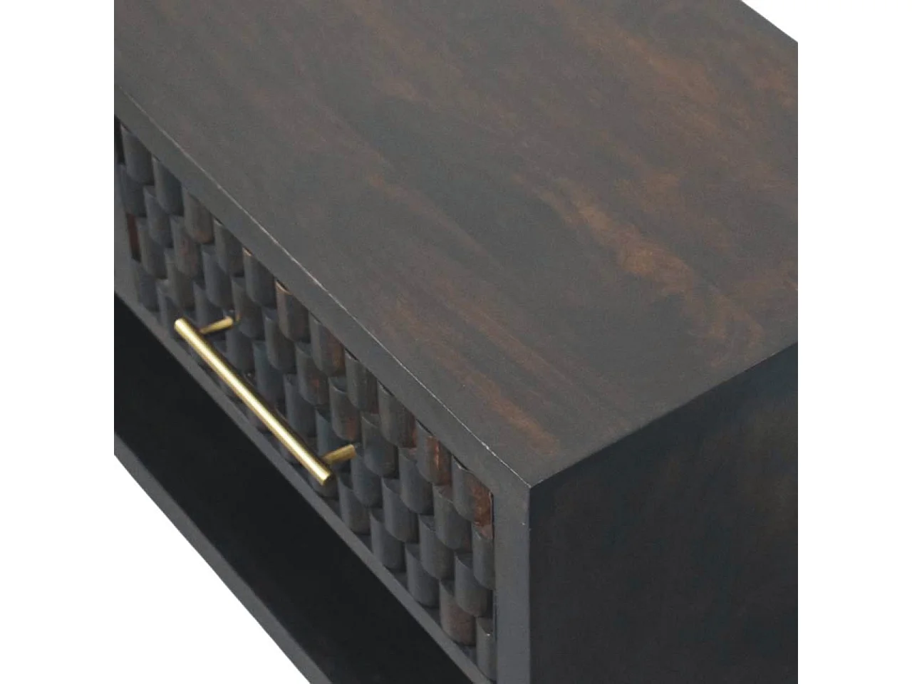 Artisan Furniture Solid Wood Cadiz Carved Shoe Storage Bench