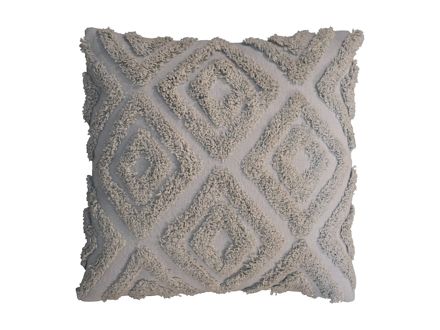 Artisan Furniture Solid Wood 2 Grey Mini Diamond Tassle Cushions