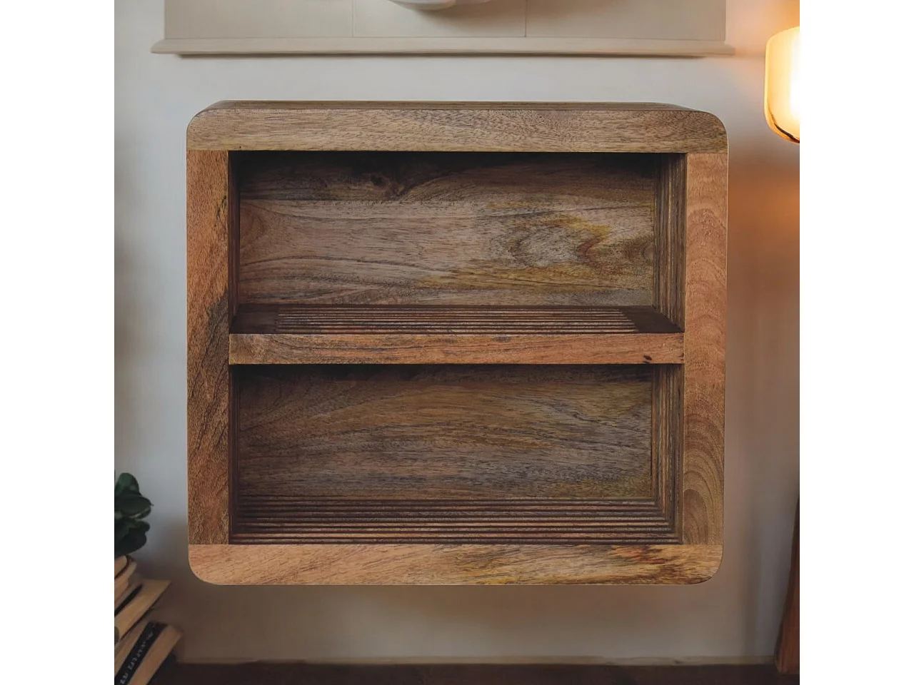 Artisan Furniture Solid Wood Soba Wall Mounted Bedside