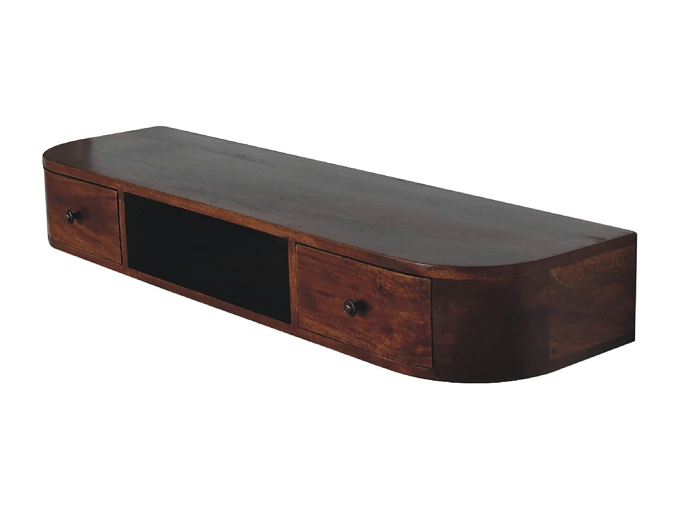 Artisan Furniture Solid Wood Lunar 2 Drawer Wall Mounted Console
