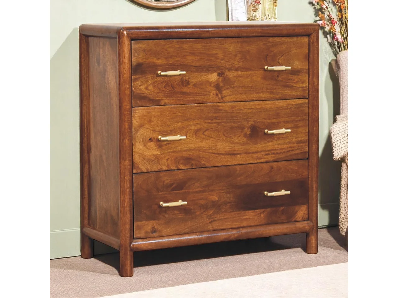 Artisan Furniture Solid Wood Regency 3-Drawer Chest