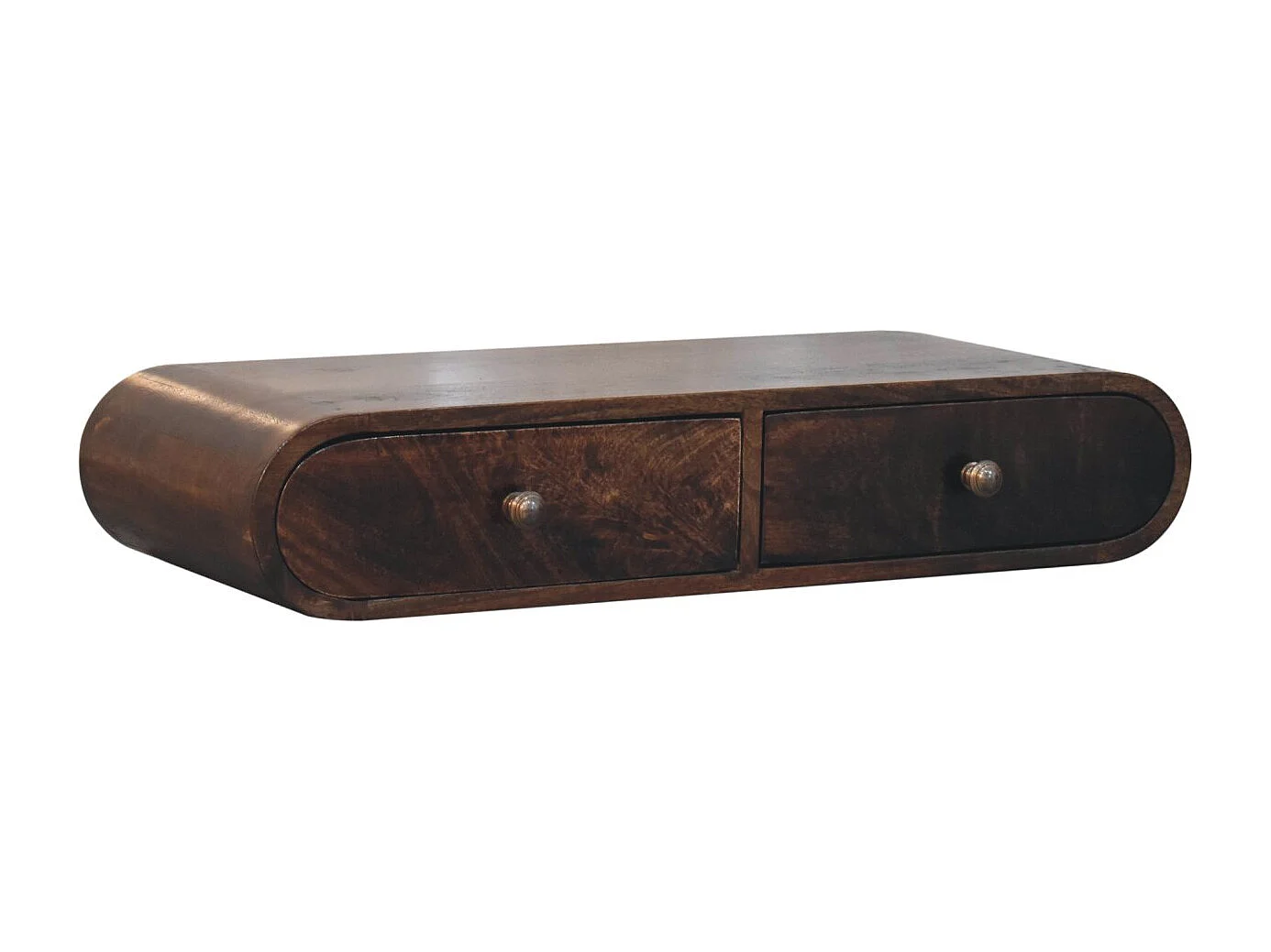 Artisan Furniture Solid Wood Wall Mounted California Walnut Console Table