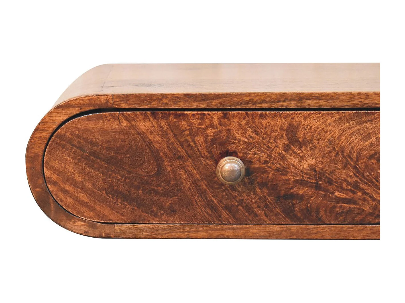 Artisan Furniture Solid Wood Wall Mounted California Walnut Console Table